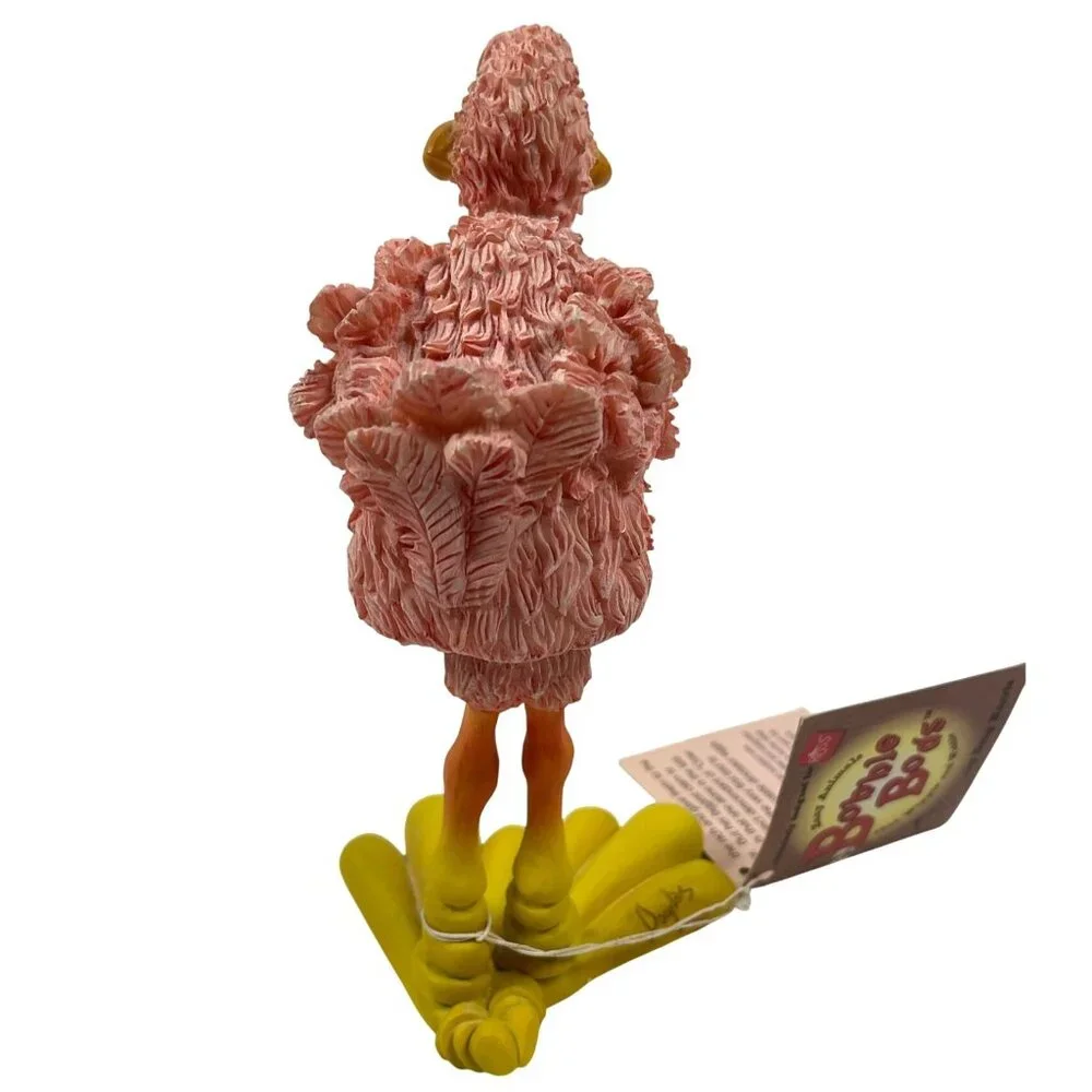 Vintage Pink Flamingo Bird Elizabeth 6.5" Bobblehead Tropical Funny Collectible - Picture 10 of 11